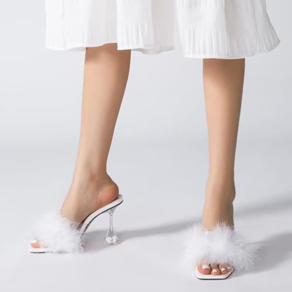 Feather High Heel